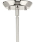 Clarion 1-Light Etched White Pendant P500429 Polished Nickel