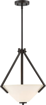16"W Nome 2-Light Pendant Mahogany Bronze