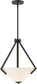16"W Nome 2-Light Pendant Mahogany Bronze