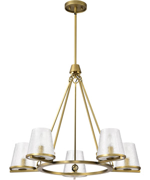 Valentine 5-Light Chandelier Vintage Brass