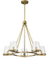 Valentine 5-Light Chandelier Vintage Brass