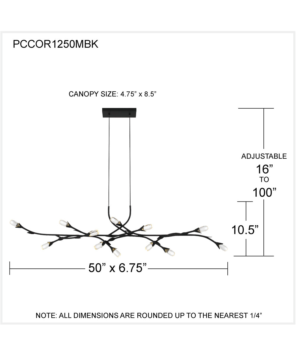Cora Island Light Matte Black