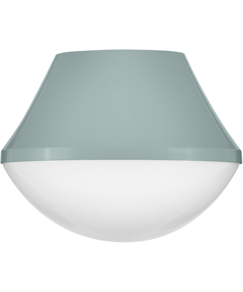 Haddie 1-Light Small Flush Mount in Seafoam