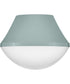 Haddie 1-Light Small Flush Mount in Seafoam