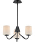 Durham 3-Light Chandelier Black