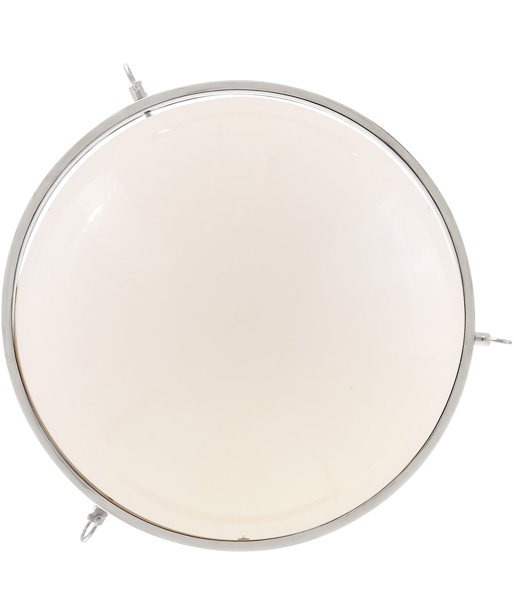 Collins 1-Light Medium Semi-Flush Mount in Polished Nickel