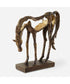 Openly Grazing Horse Sculpture