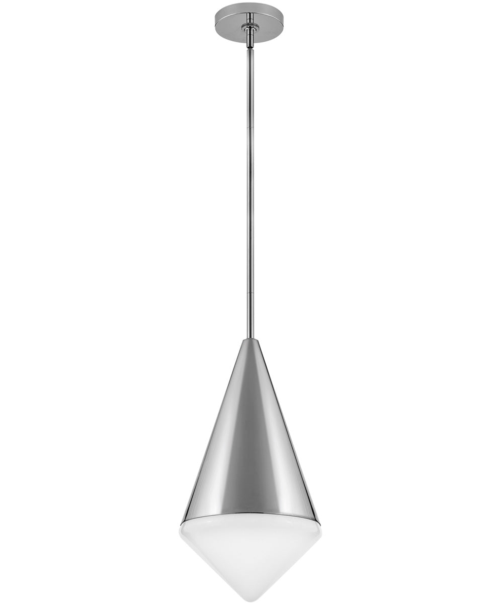 Betty 1-Light Small Pendant in Polished Nickel