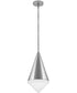 Betty 1-Light Small Pendant in Polished Nickel