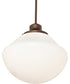 16" Wide Revival Schoolhouse Traditional Globe Pendant