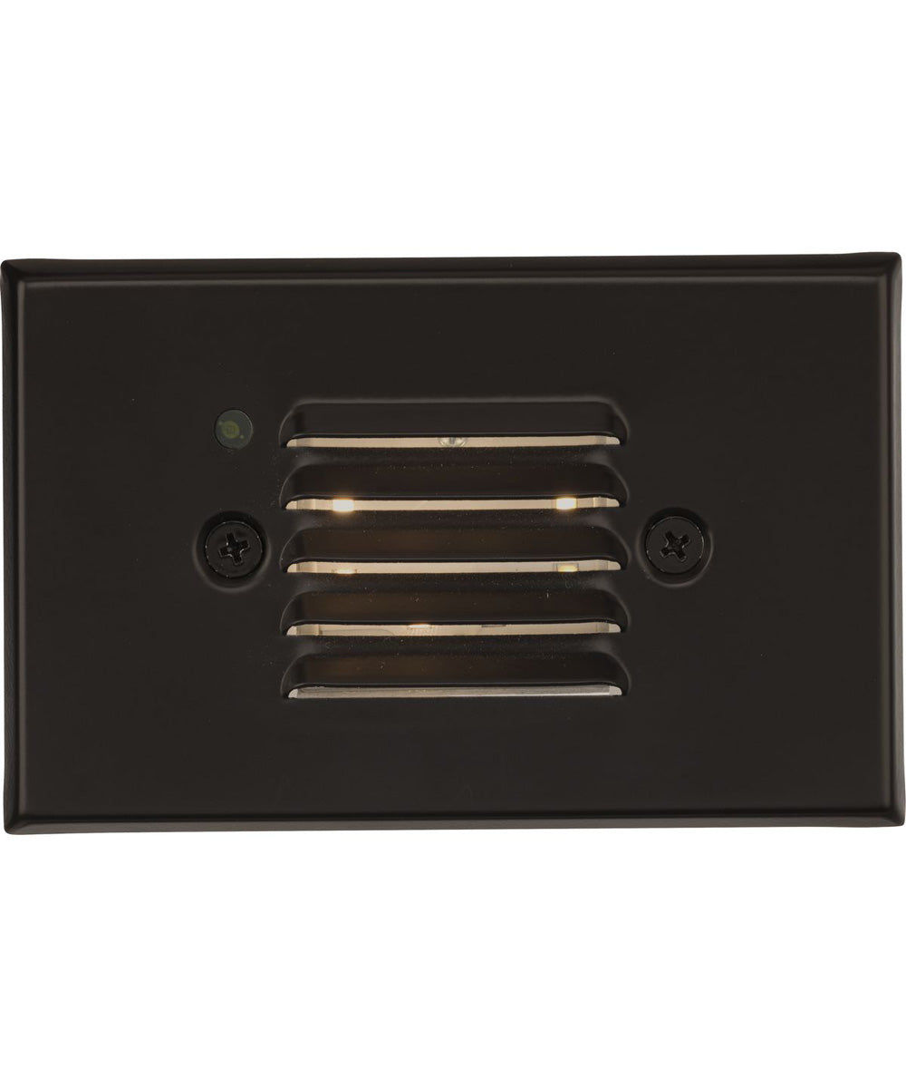 LED Indoor/Outdoor Integrated LED Wall or Step Light with Photocell Antique Bronze