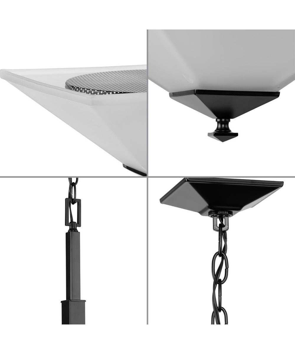 Clifton Heights 2-Light Inverted Pendant Matte Black