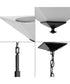 Clifton Heights 2-Light Inverted Pendant Matte Black