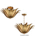 Firenze 3-Light Semi-Flush/Pendant Convertible Gold Leaf