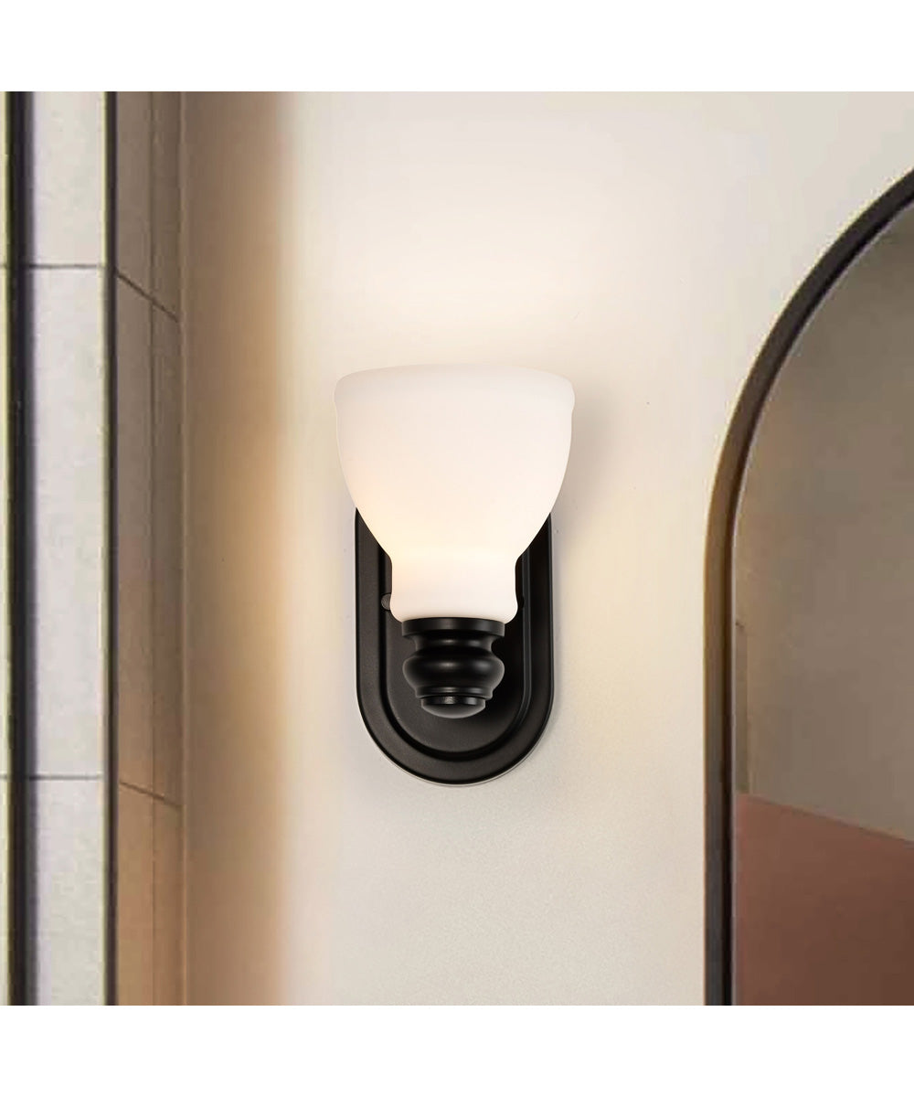 Russel 1-Light Vanity & Wall Matte Black