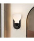 Russel 1-Light Vanity & Wall Matte Black