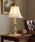 27"H 3-Way Table Lamp Satin Brass