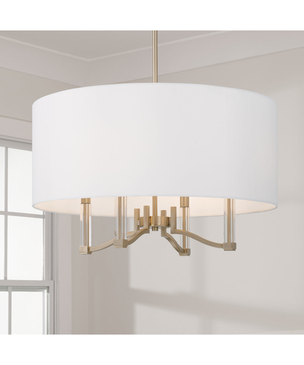 Ingrid 4-Light Pendant Matte Brass