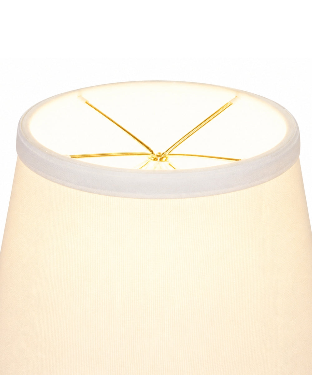 10"W x 8"H White Hardback Empire Lampshade