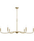Ilia 6-Light Extra Large Chandelier Brushed Gold