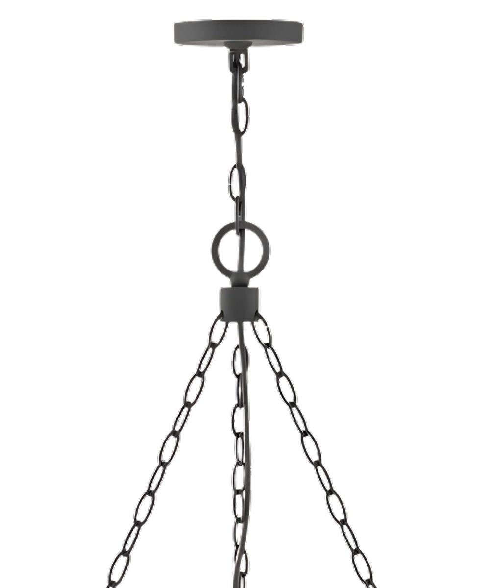 Sawyer 9-Light Large Outdoor Single Tier in Aged Zinc