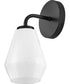 Gio 1-Light Medium Single Light Vanity in Black