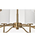 Liam 6-Light Chandelier Burnished Brass