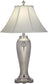 33"H 3-Way Table Lamp Antique Nickel