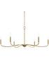 Ilia 6-Light Extra Large Chandelier Brushed Gold