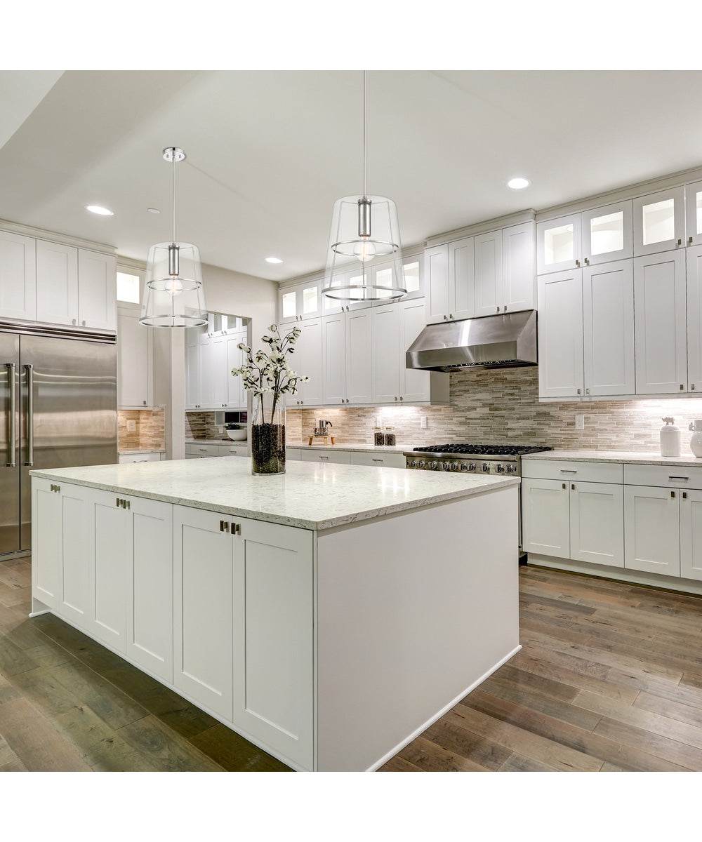 Alonzo 1 Light Pendant Polished Nickel