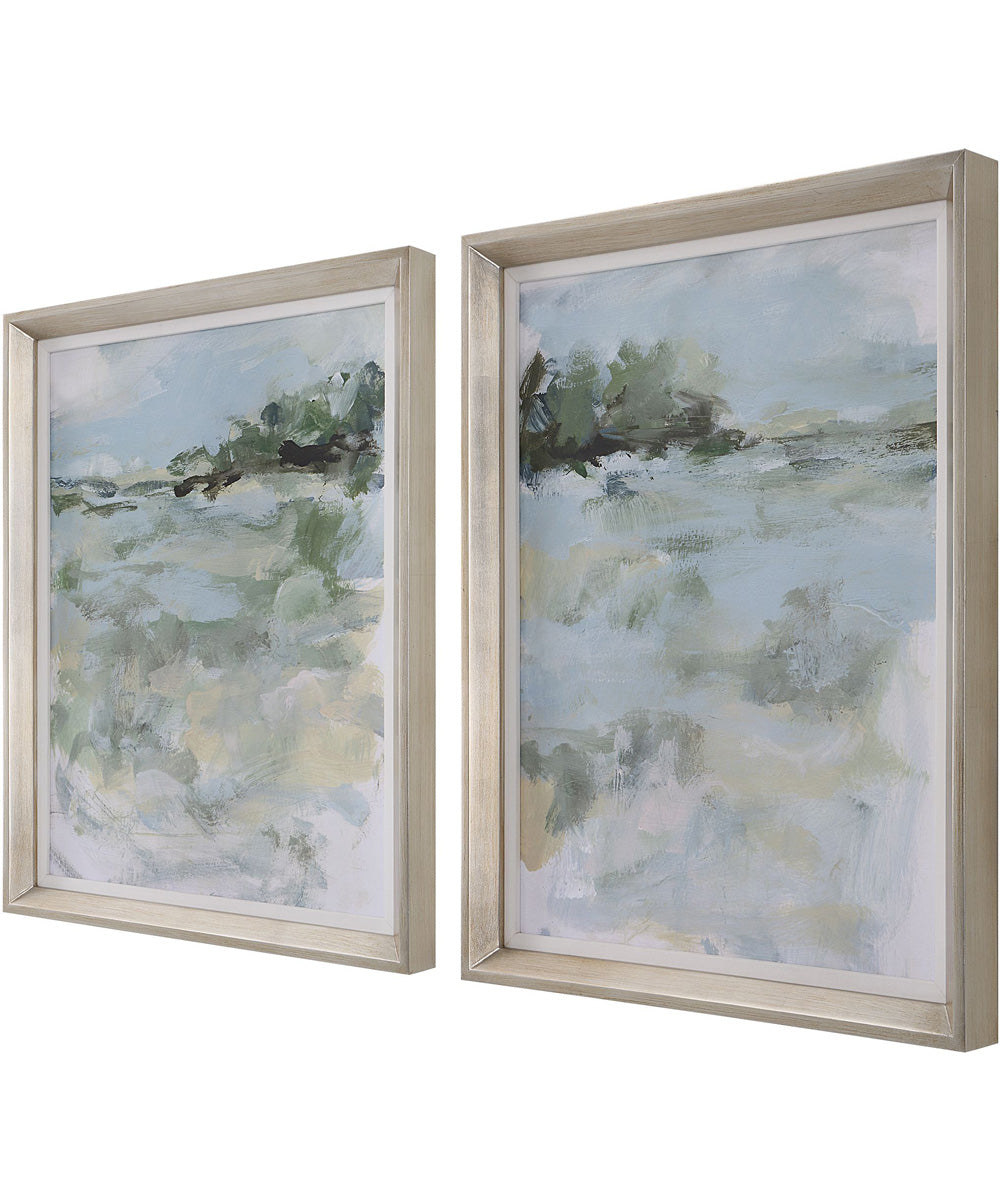 Far Away View Framed Prints, Set of 2