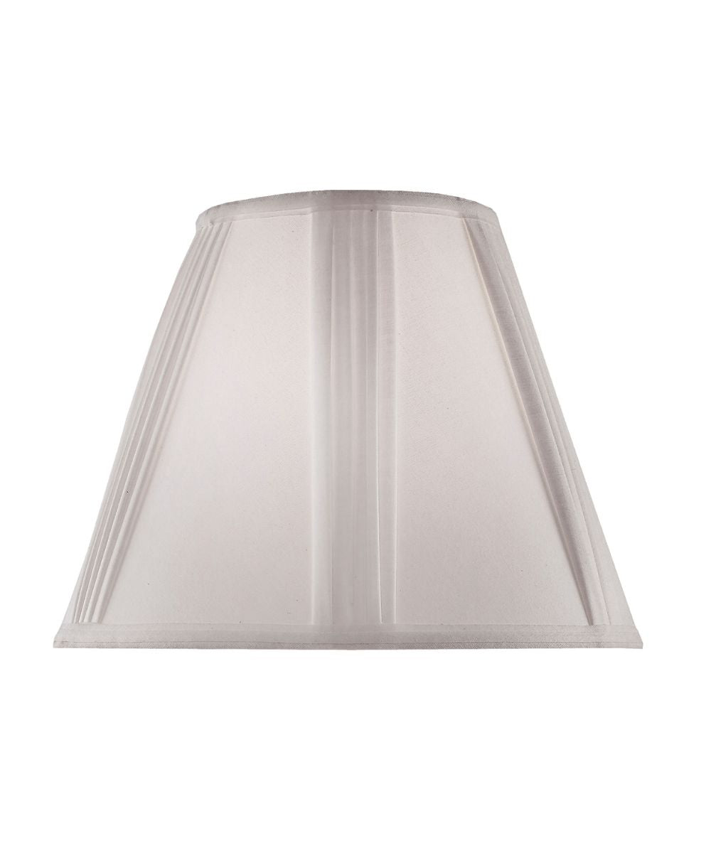9x18x13 White Linen French Drape Hardback Empire Lampshade
