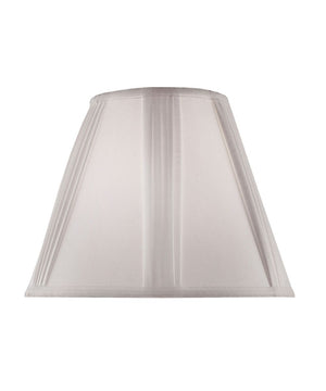 9x18x13 White Linen French Drape Hardback Empire Lampshade