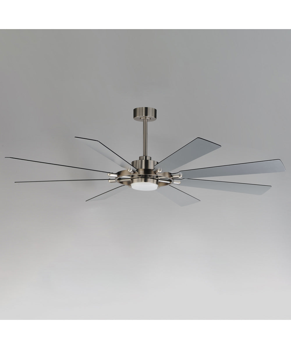 Helm 72 inch Indoor Fan w LED Light Kit Satin Nickel