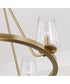 Aaron 4-Light Chandelier Aged Brass