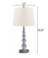 OPEN BOX Joaquin Crystal Table Lamp (Set of 2) Clear/Silver
