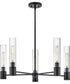 Shea 5-Light Medium Single Tier Chandelier in Black