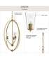 Jheni 3-Light Foyer Pendant with Clear Glass Shades Brushed Gold