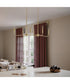 Ilia 6-Light Island Chandelier Brushed Gold