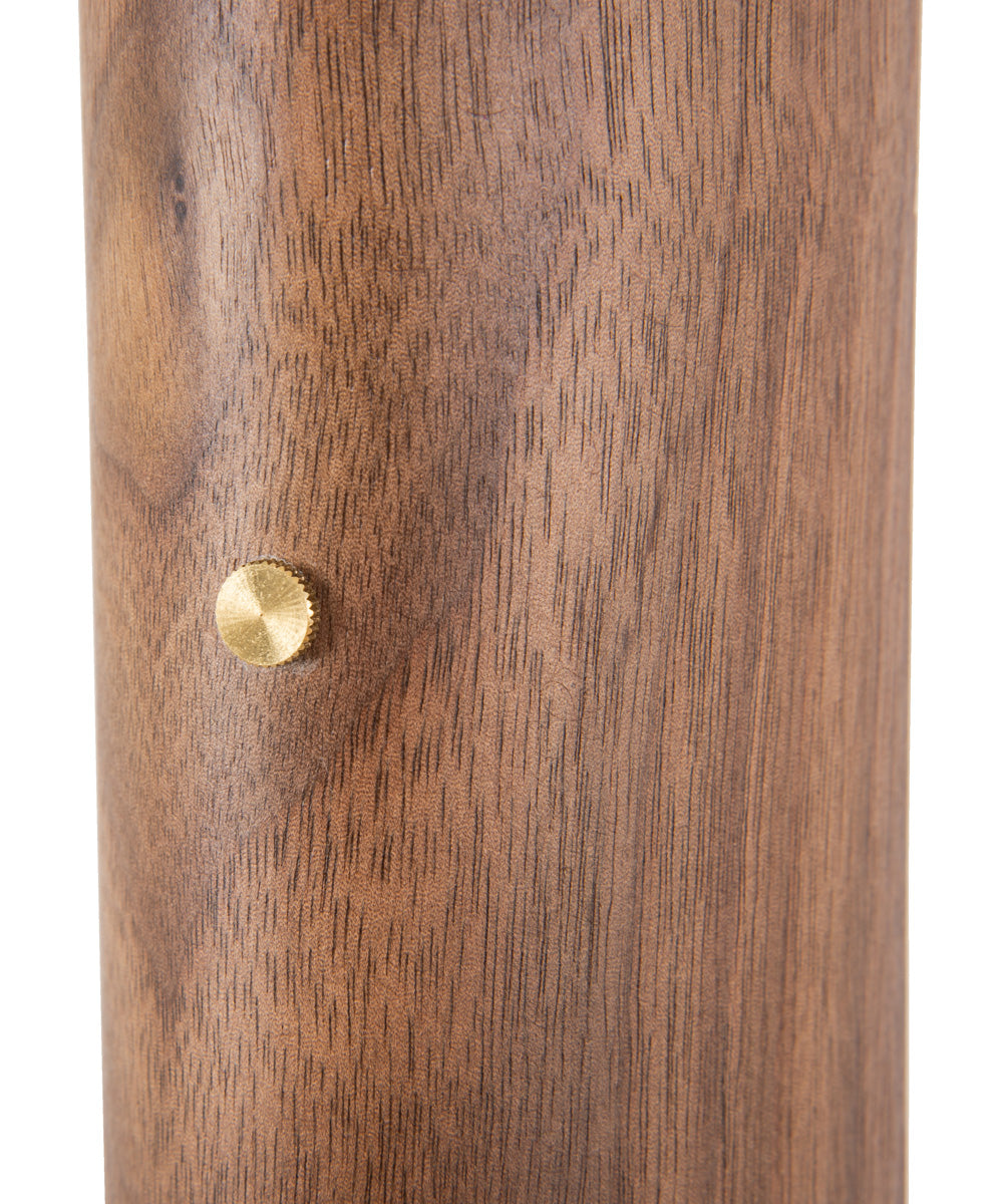 Cameron 1-Light Lighting Flat Black/Walnut