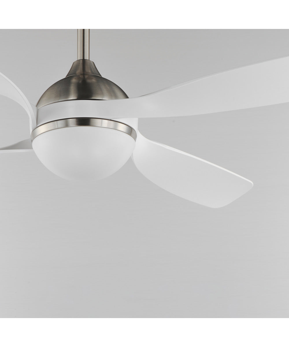 Bola 52 inch Indoor Fan w LED Light Kit Satin Nickel