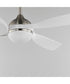 Bola 52 inch Indoor Fan w LED Light Kit Satin Nickel