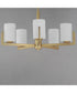 Dart 5-Light Chandelier Natural Aged Brass