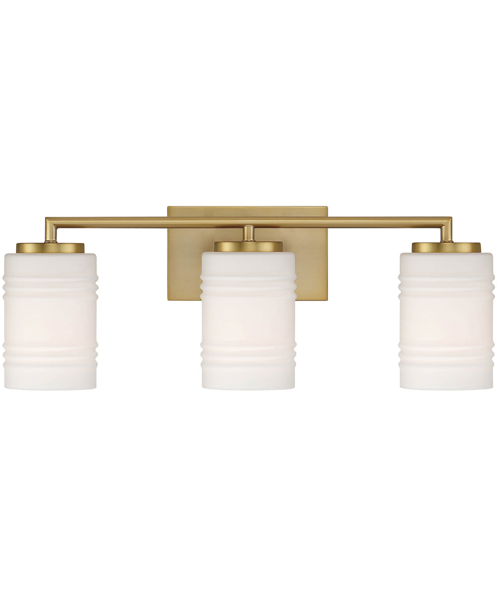 Leavenworth 3 Light Vanity Brushed Gold