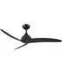Nirra 52-in. 3-Blade Modern Ceiling Fan Matte Black
