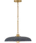 Sadie 1-Light Medium Dome Pendant in Lacquered Brass