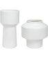 Illumina Abstract White Vases, Set of 2