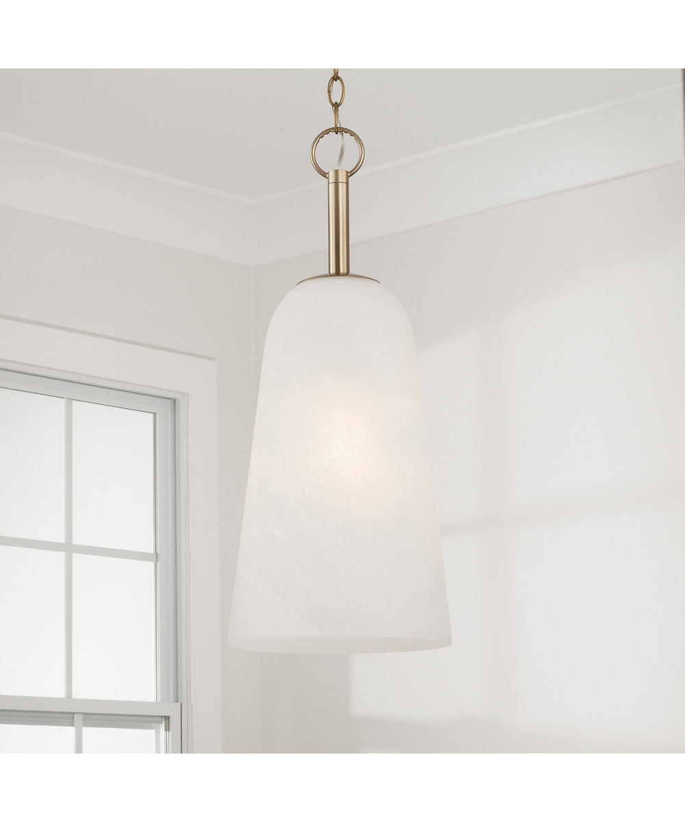 Romy 1-Light Pendant Matte Brass