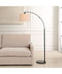 Arc Floor Lamp with Black Finish