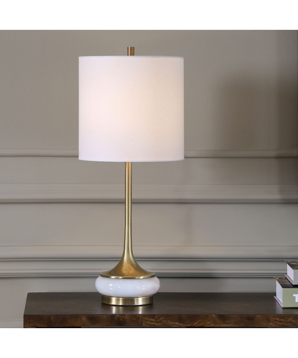 Molena Brass & Pearly Stone Table Lamp